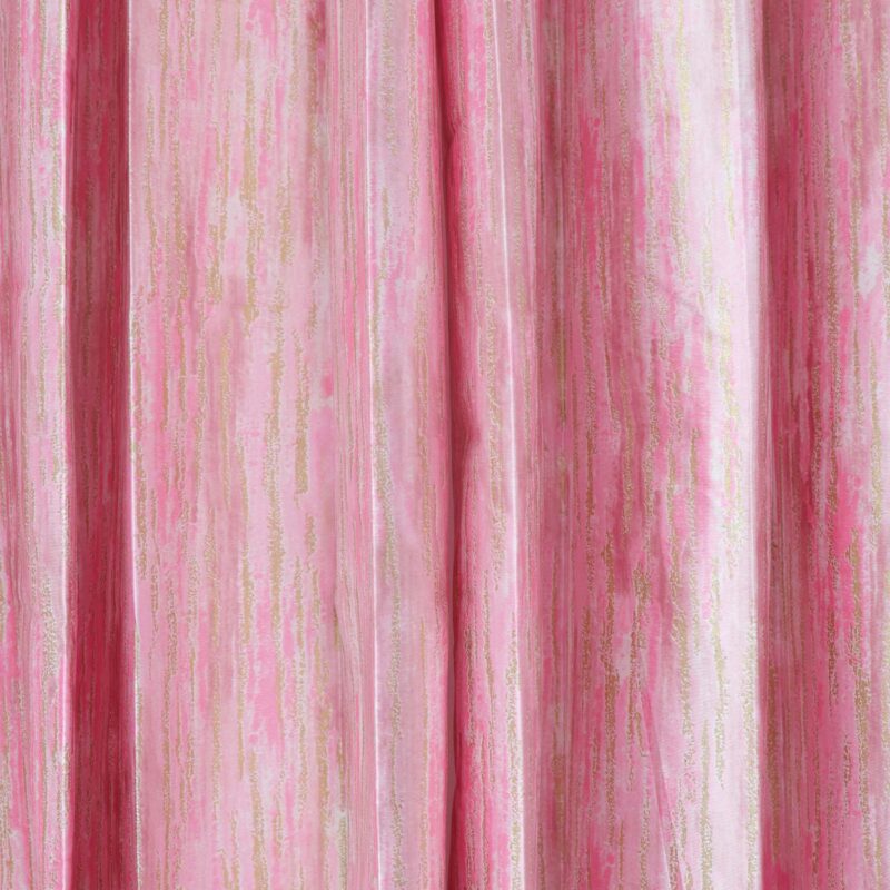 Soft Pink Cotton Curtains with Subtle Textured Pattern